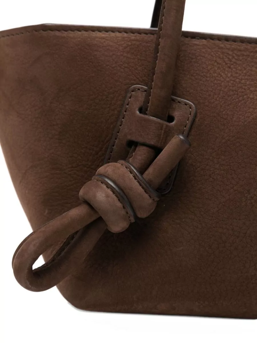 Hereu Leather Knotted Shoulder Bag