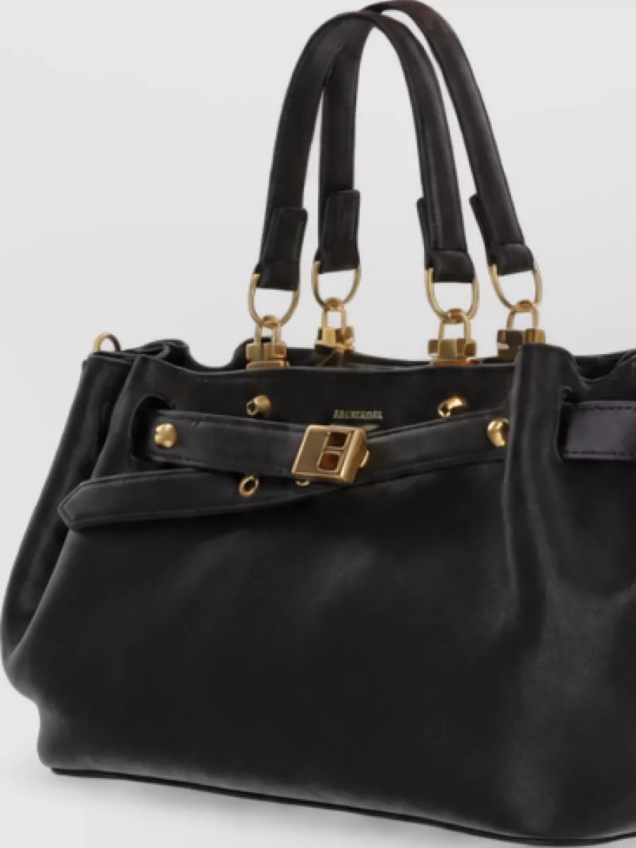 Balenciaga Small Shearling Clutch Bag