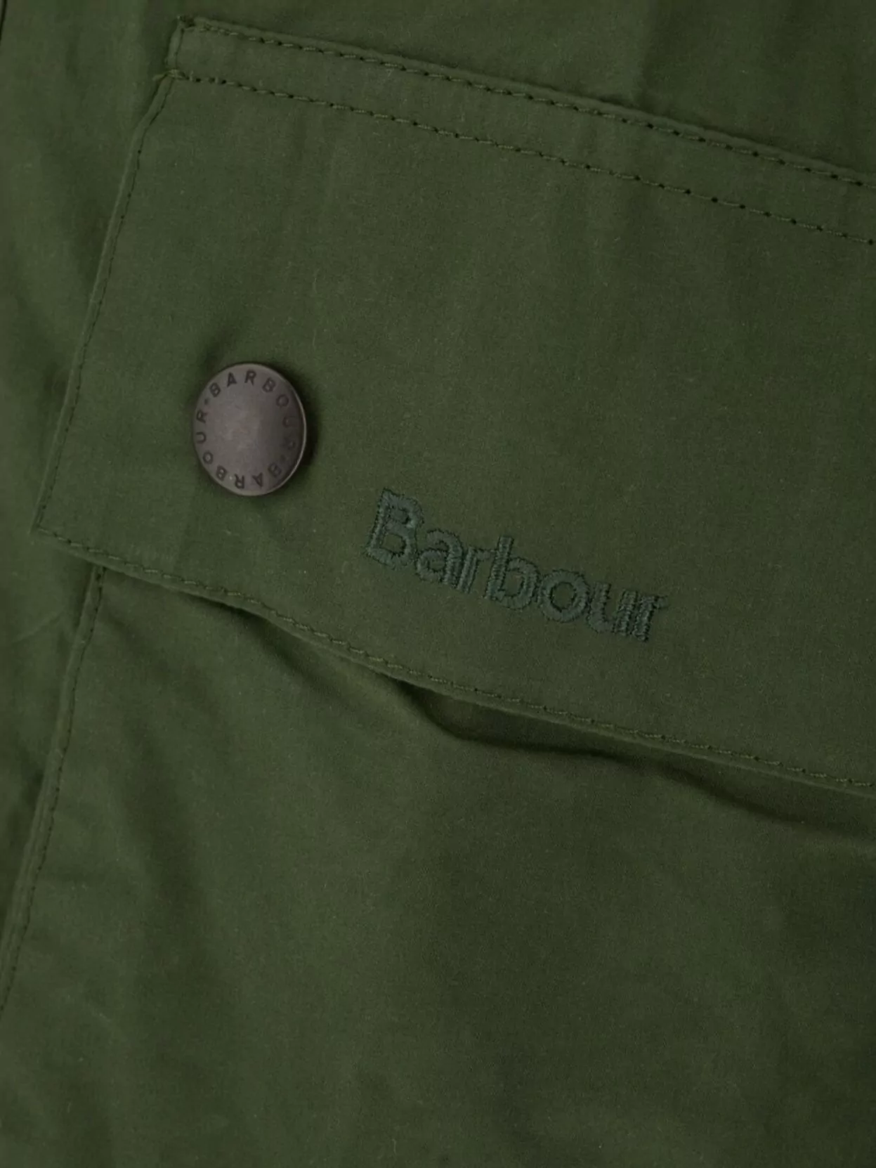 Barbour Cotton Bedale Jacket Collar Detail