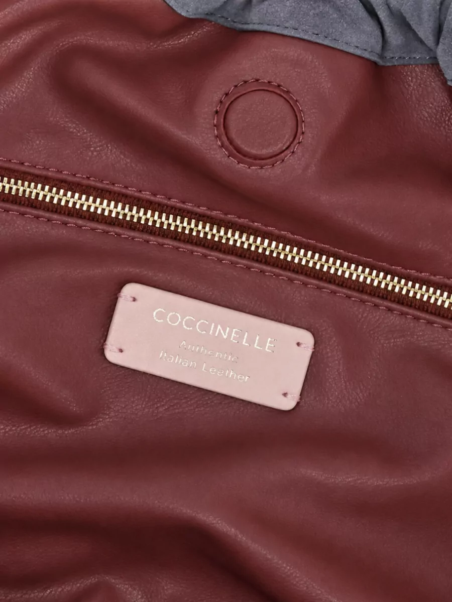 Coccinelle Suede Leather Bucket Bag