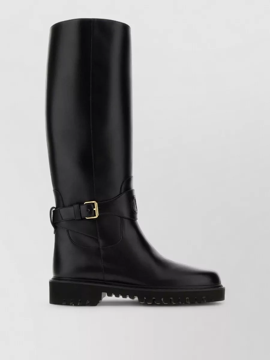 Valentino Garavani leather knee-high boots