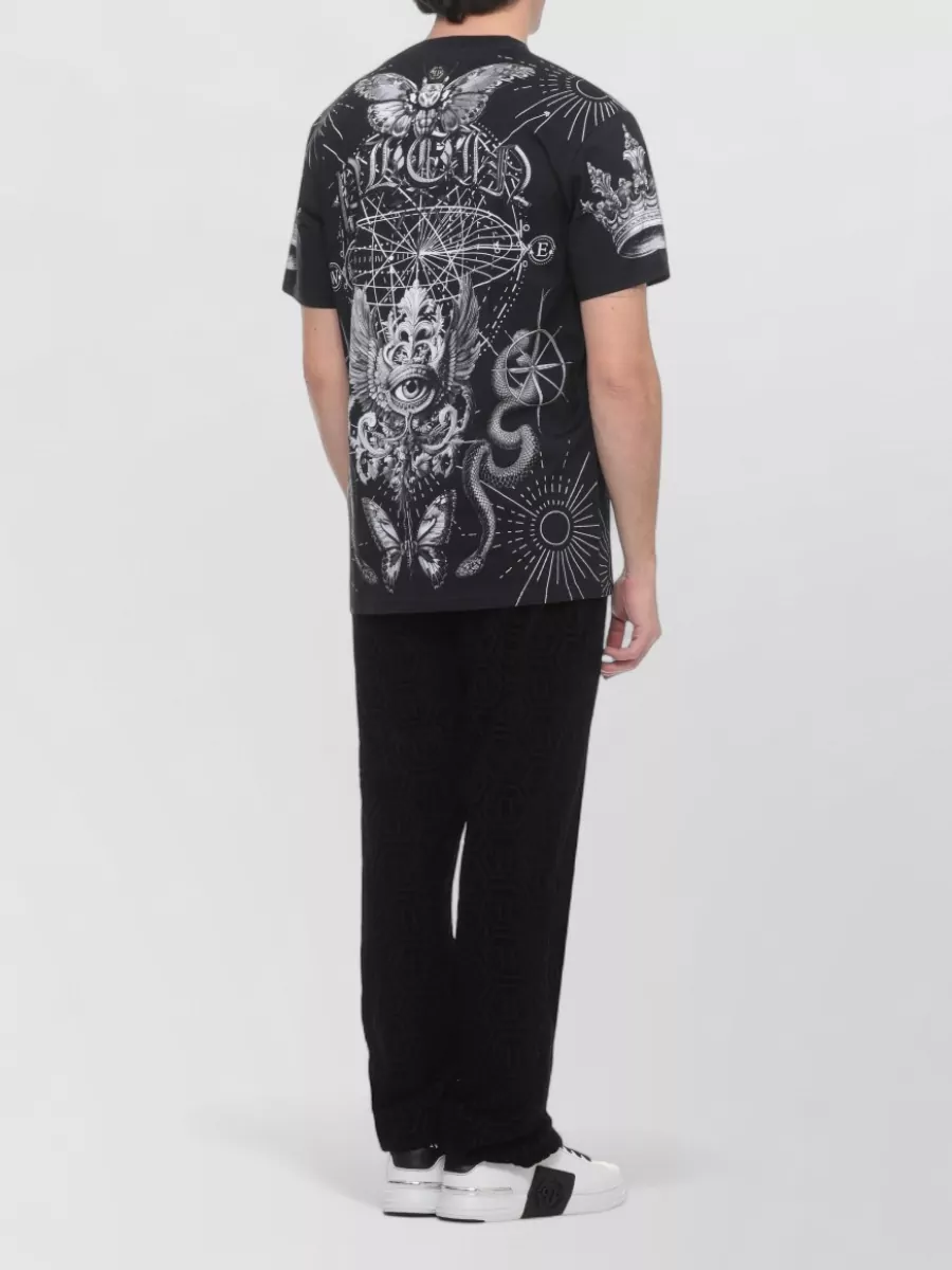 Philipp Plein Printed Cotton Short-Sleeve T-Shirt