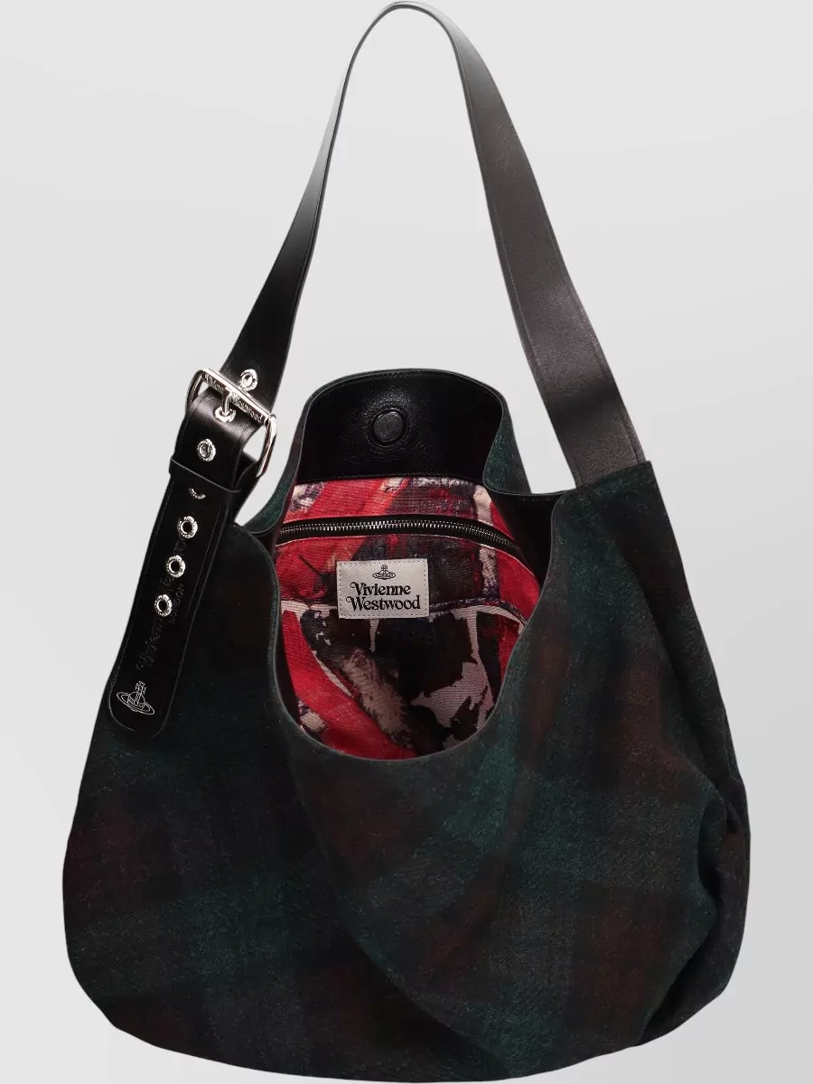 Vivienne Westwood Maxime Grande Harris Tweed Shoulder Bag