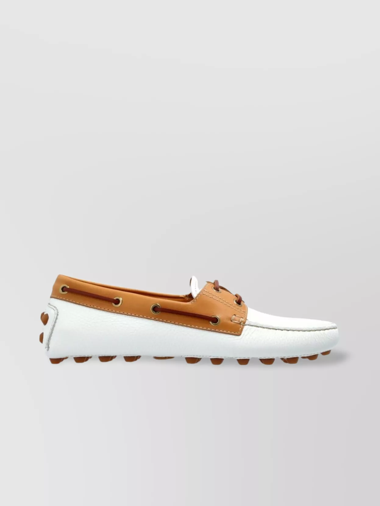 Tod's Bubble Leather Loafers Contrast Stitching