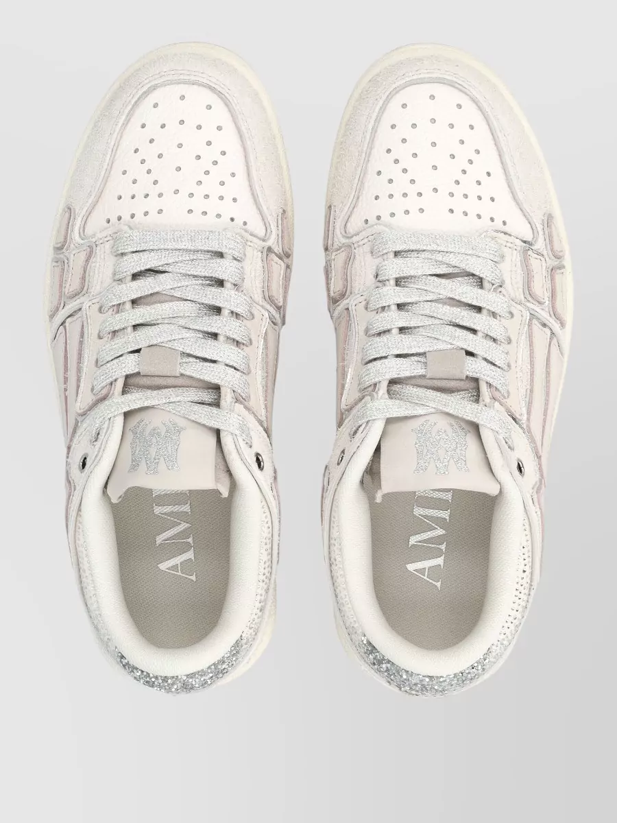 Amiri Low Top Sneakers Glitter Accent
