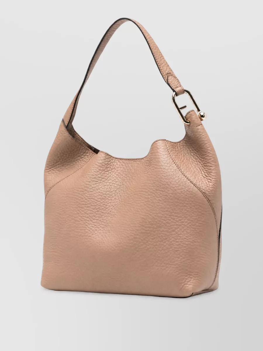 Furla Medium pebbled leather hobo bag
