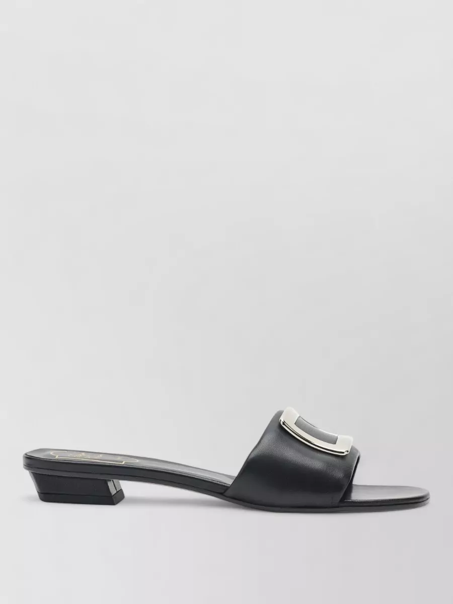 Roger Vivier leather slides
