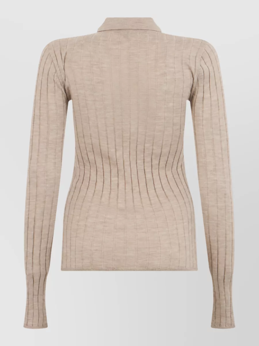Totême Cashmere Silk Fine-Knit Fitted Long-Sleeve Cardigan