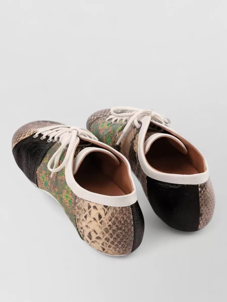 Dries Van Noten Patchwork Floral-Print Low-Top Sneakers