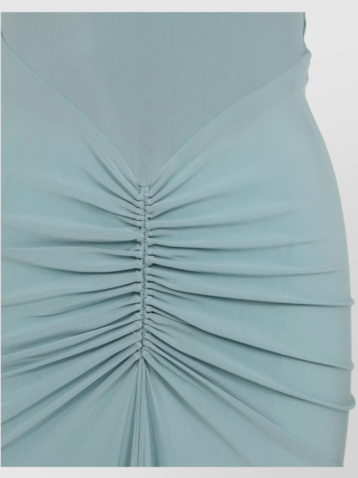 Alaïa Ruched Stretch-jersey Midi Dress In Blue