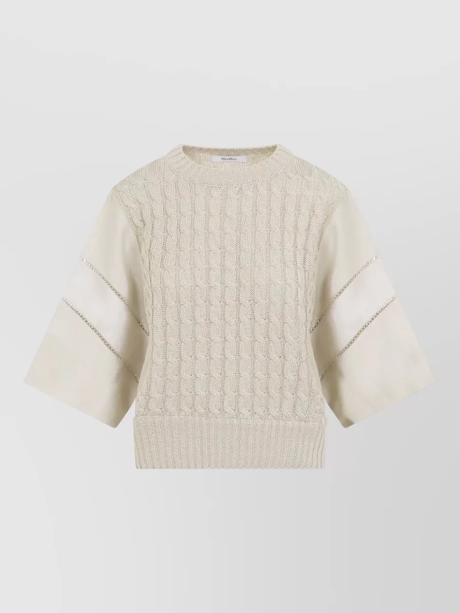 Max Mara Cable-Knit Linen Jumper