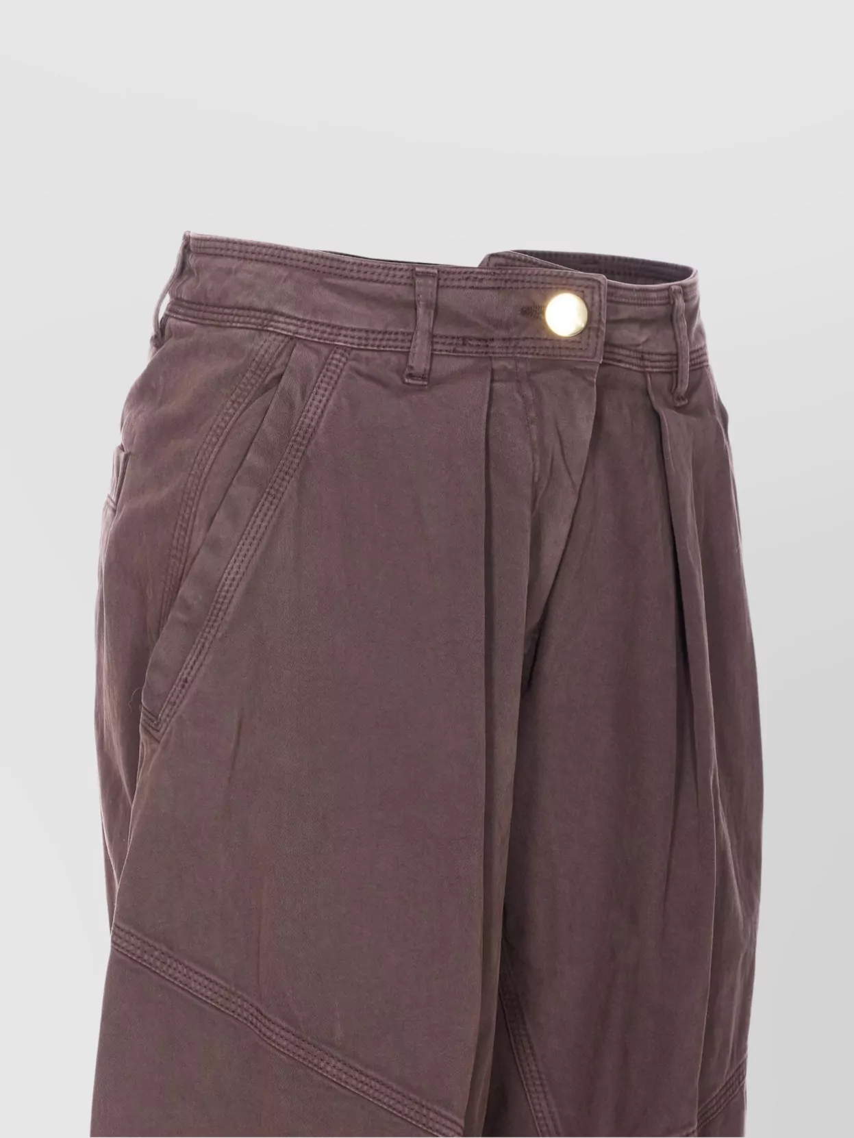 Pinko Balloon Fit Wide Leg Trousers With Pockets