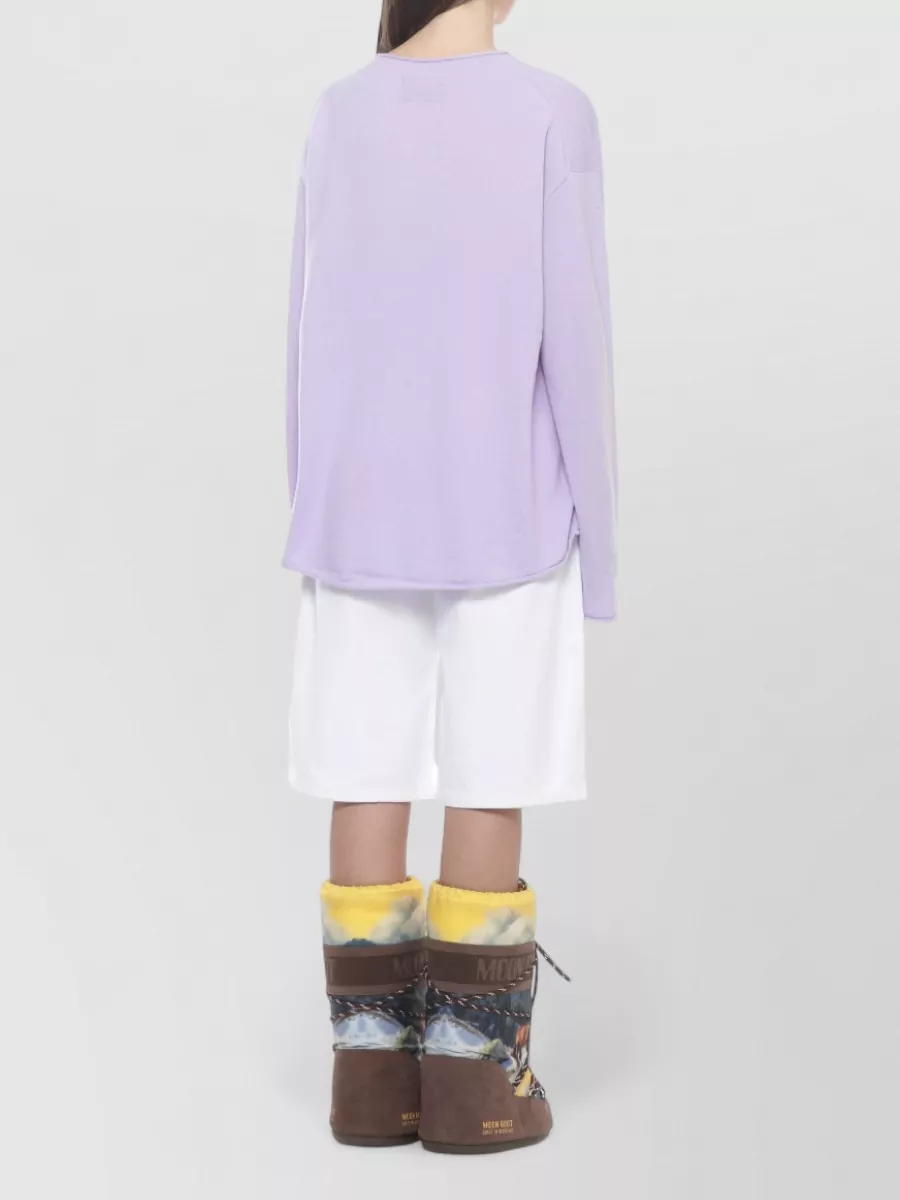 Guest In Residence Cashmere Oversized Crewneck Knitted Top