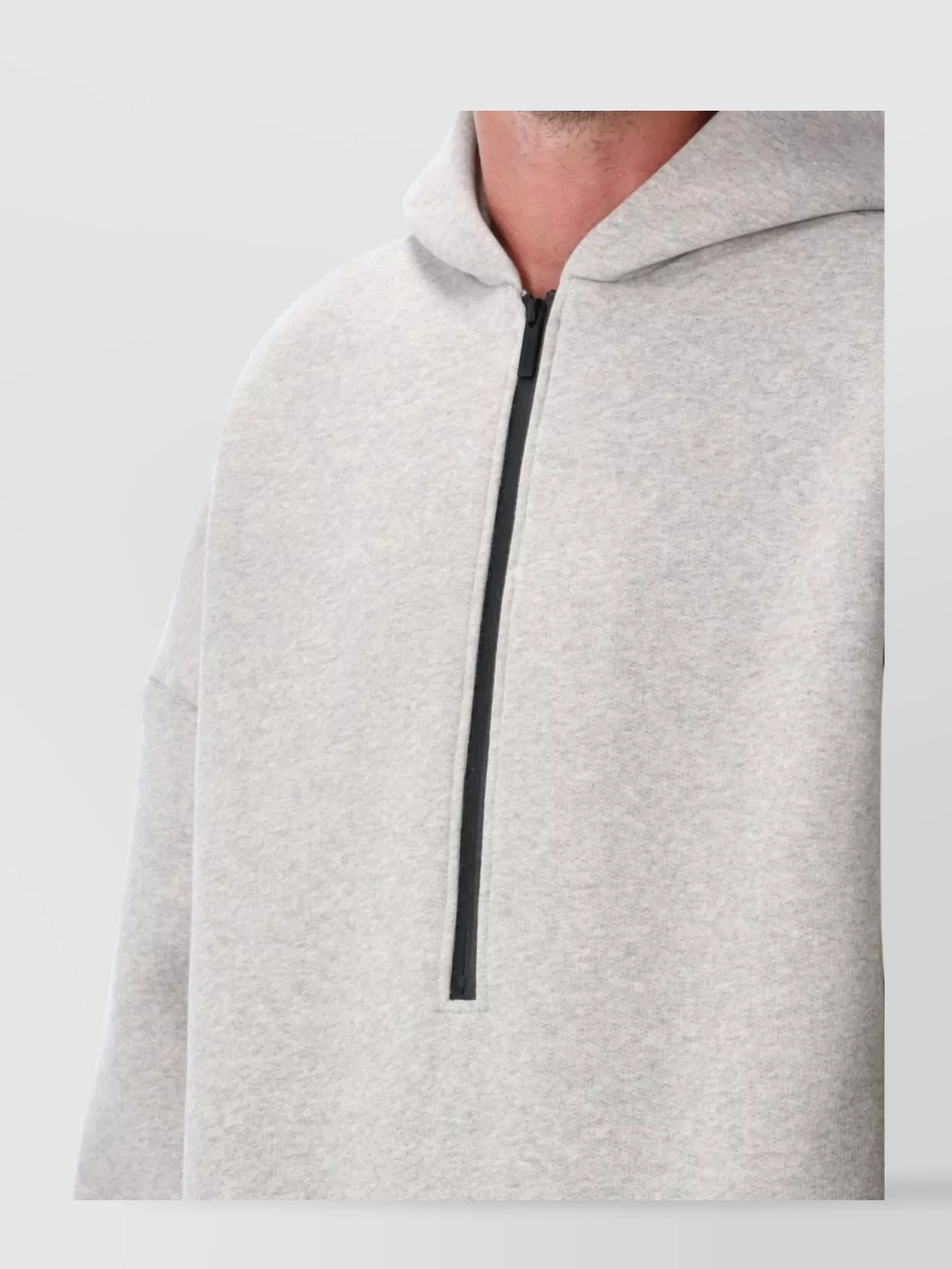 Fear Of God Relaxed Fit Halfzip Hoodie Logo