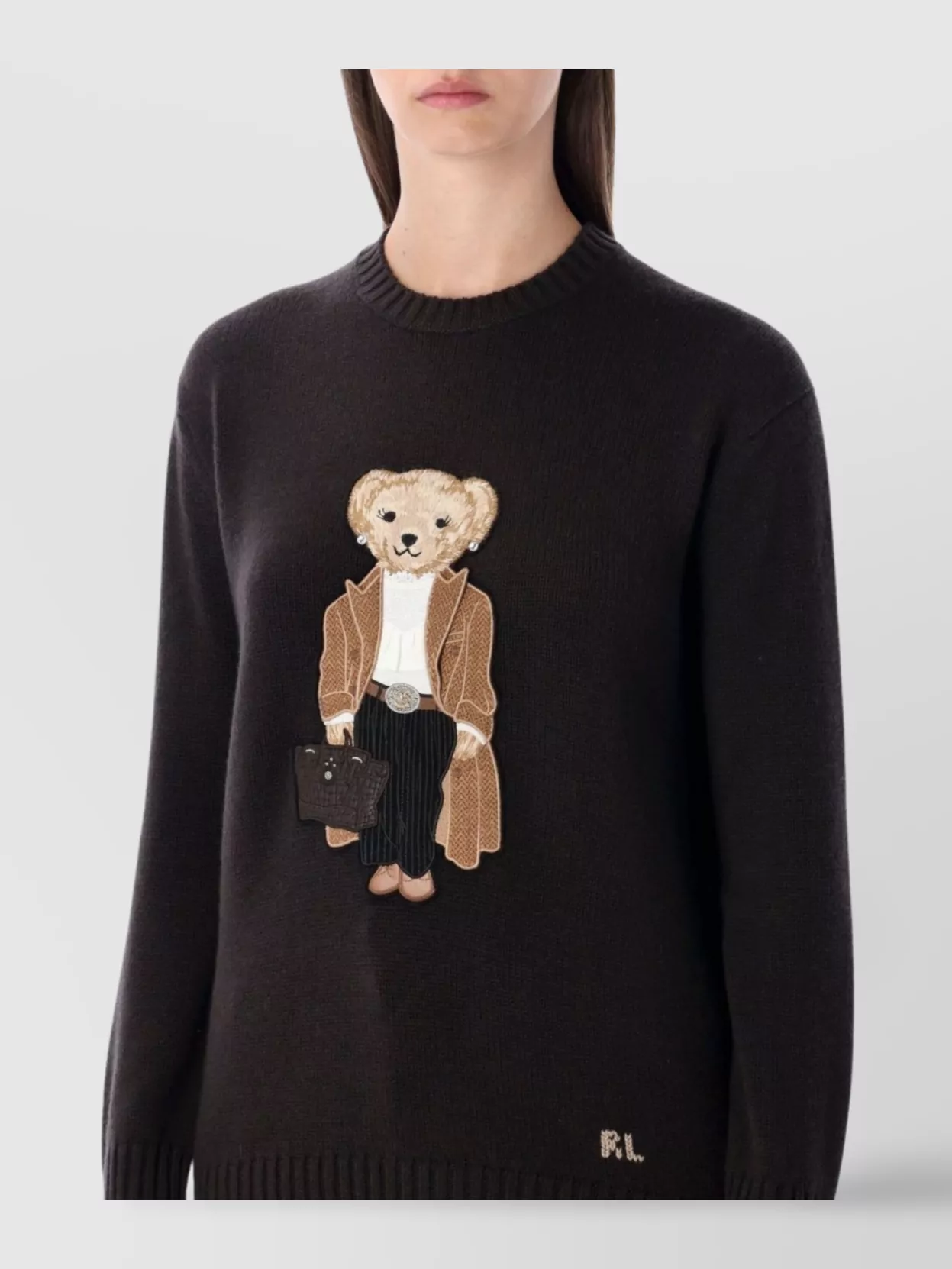 Ralph Lauren Cashmere Jumper With Polo Bear Motif