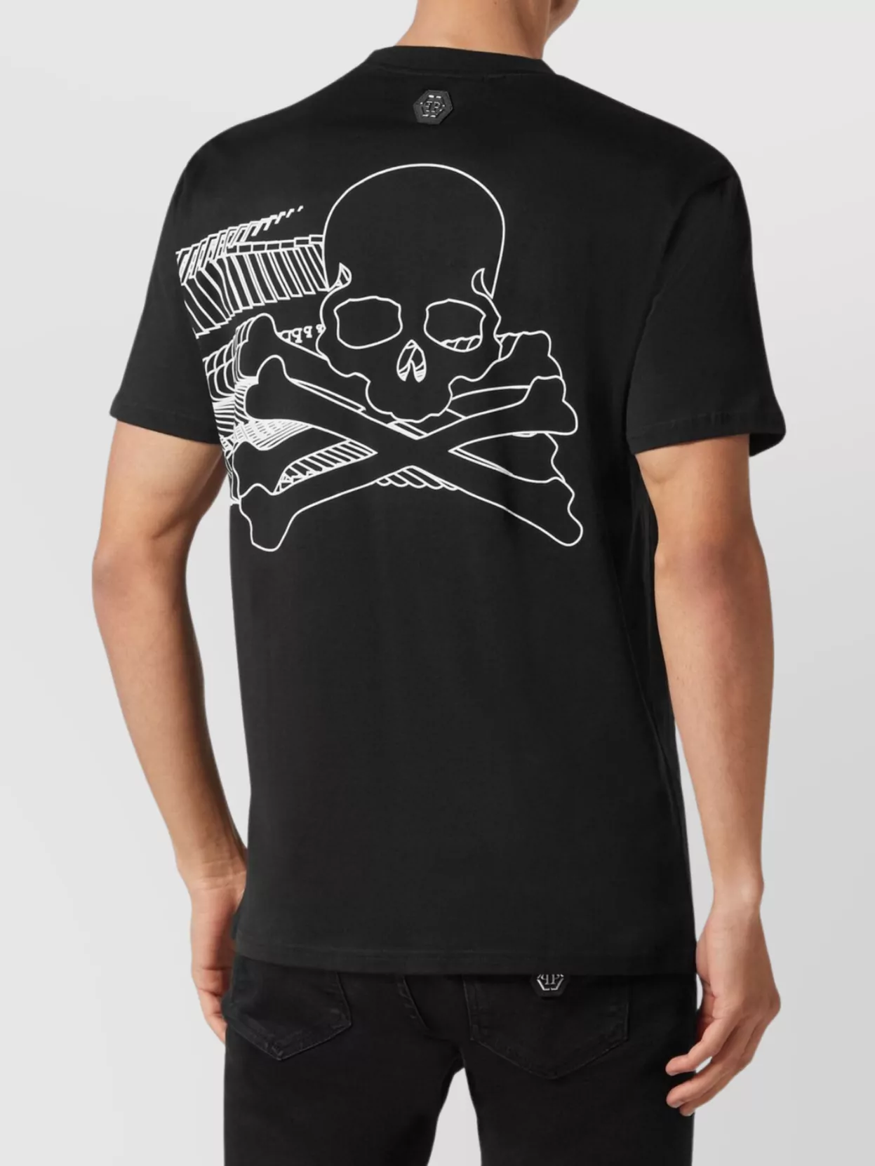 Philipp Plein Crew Neck Graphic Print Short Sleeves