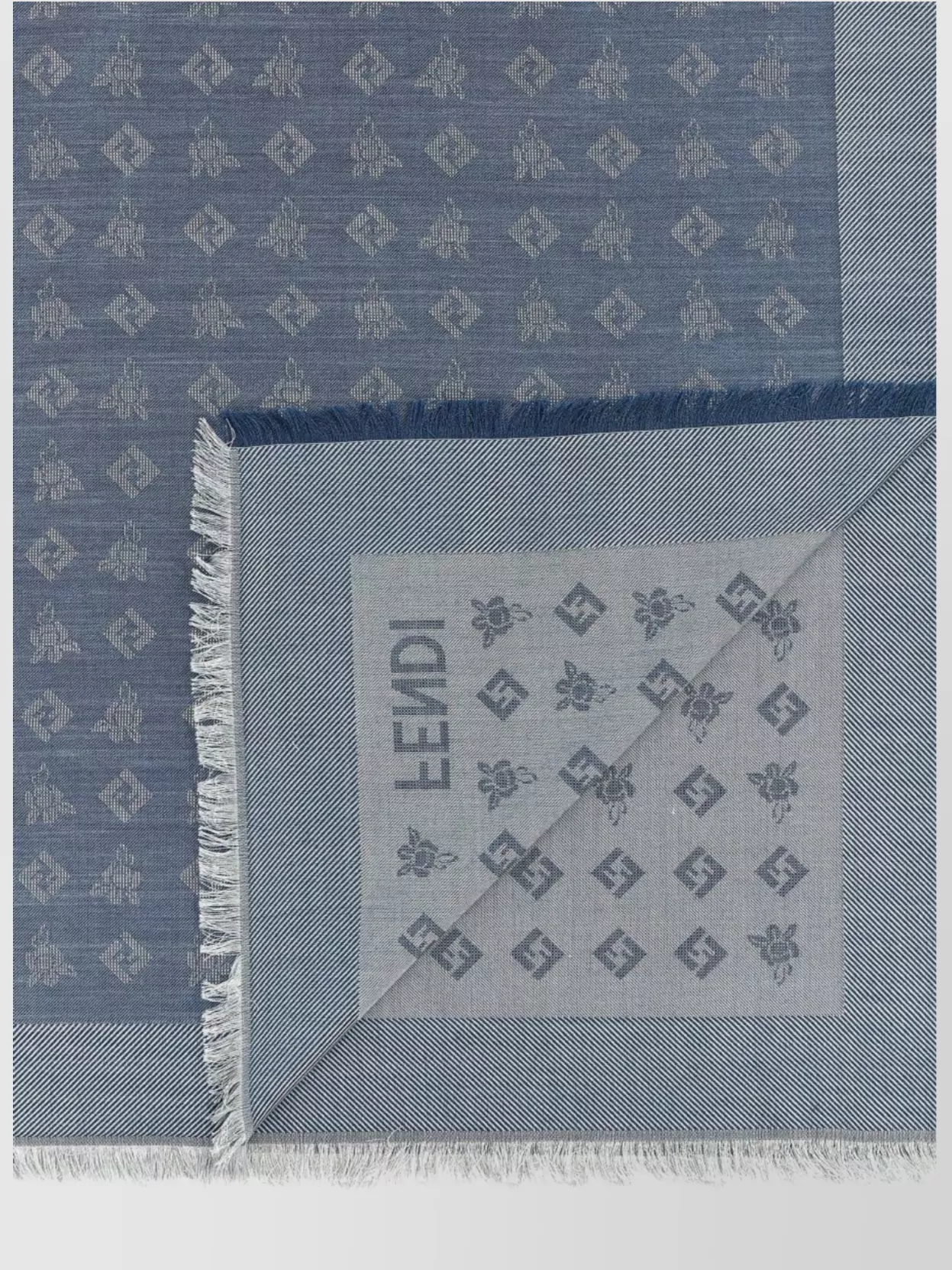 Fendi Scarf With Stylish Fringed Edges