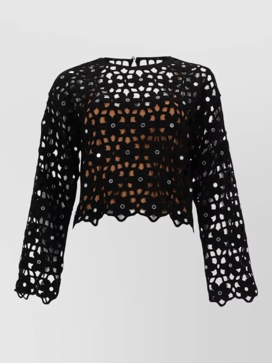 Michael Kors Crochet knitted top