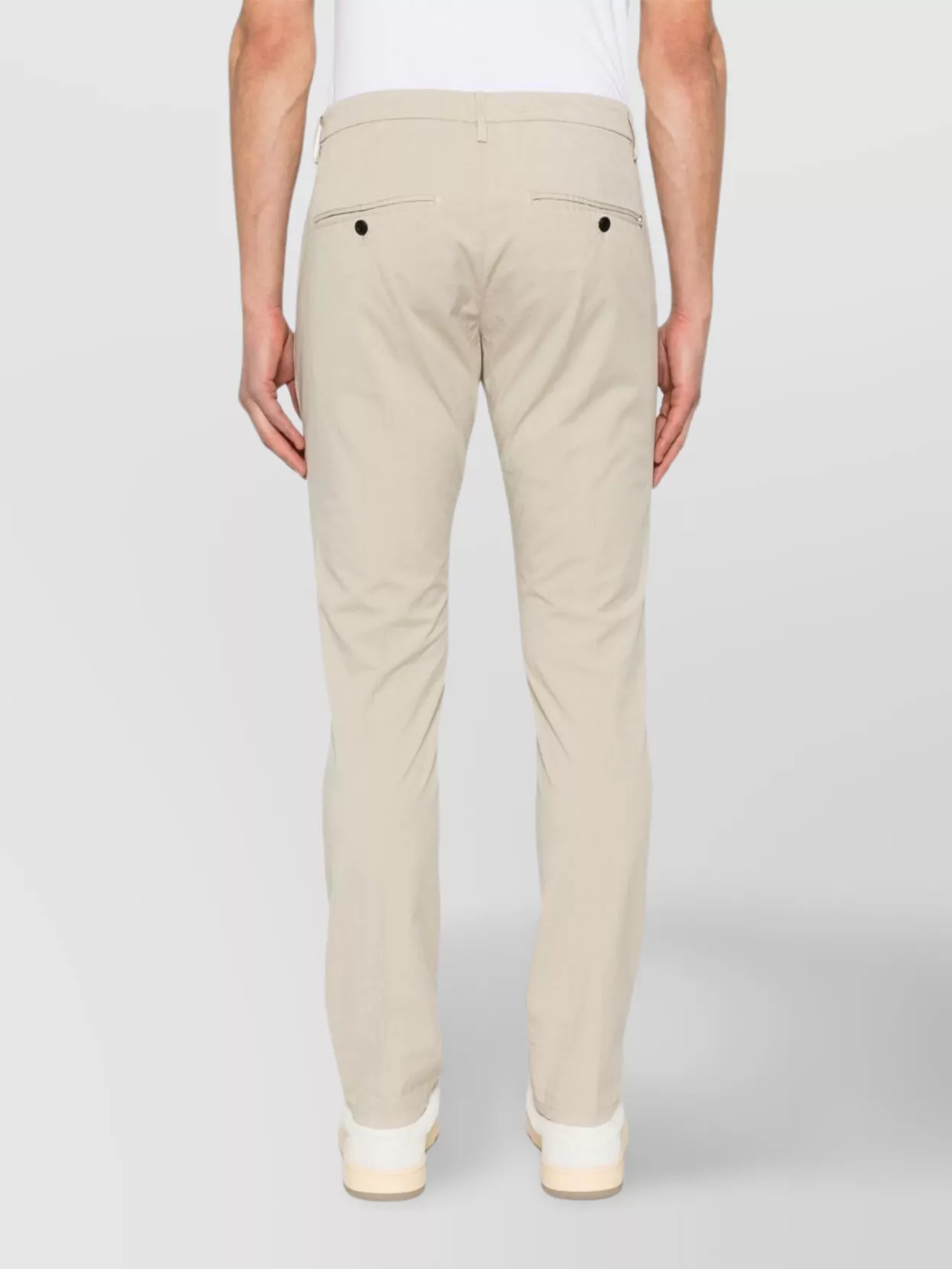 Dondup Tailored Trousers Featuring Belt Loops In Neutral