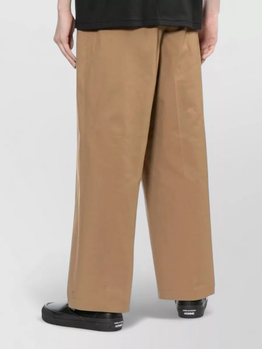 Comme Des Garçons Homme Cotton Wide Leg Trousers