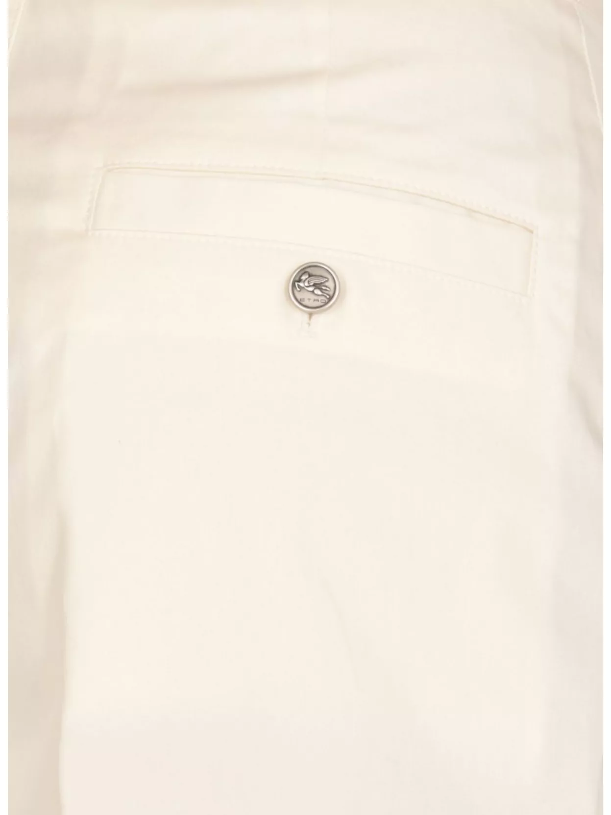 Etro High Waist Button Detailed Shorts With Pockets