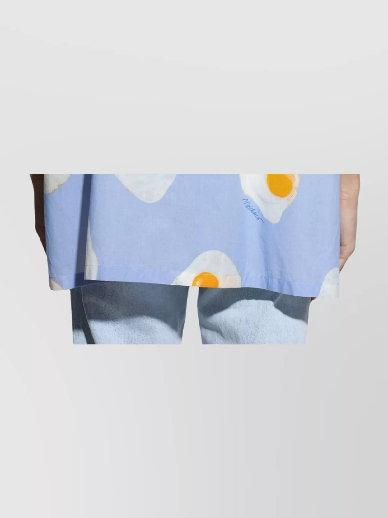 Moschino Eggs Print Poplin Shirt