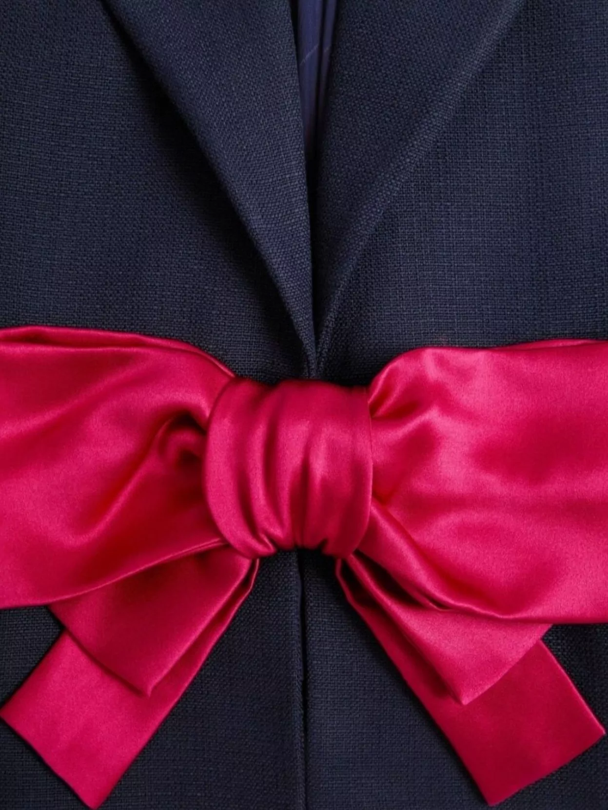 Valentino Bow Detail Single-Breasted Jacket With Flap Pockets