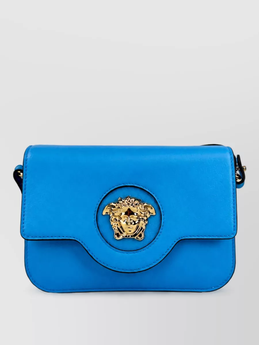 Versace La Medusa Leather Shoulder Bag