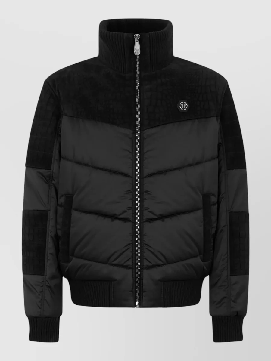 Philipp Plein nylon quilted puffer jacket