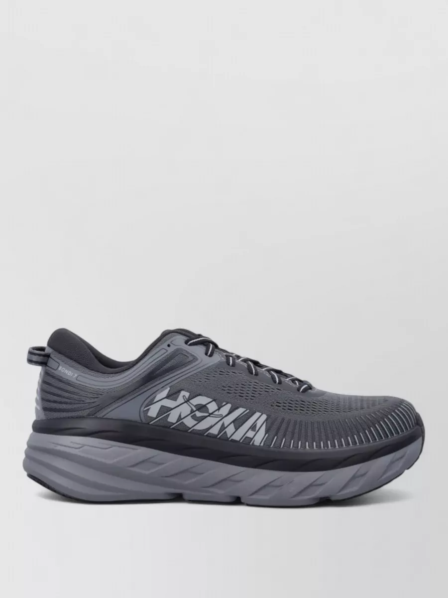 Hoka One One Textile Bondi 7 Lace-Up Sneakers