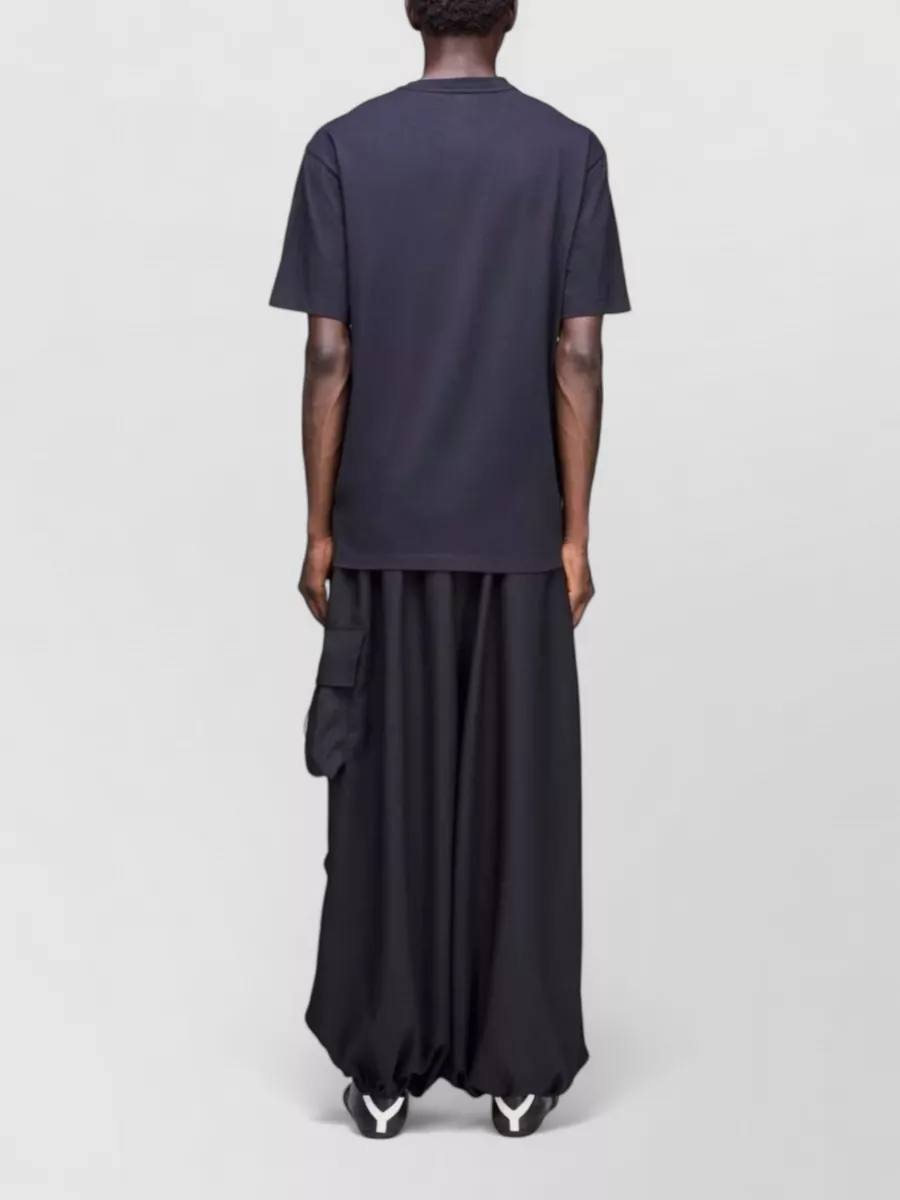 Y-3 Logo Crew Neck T Shirt Graphic Print