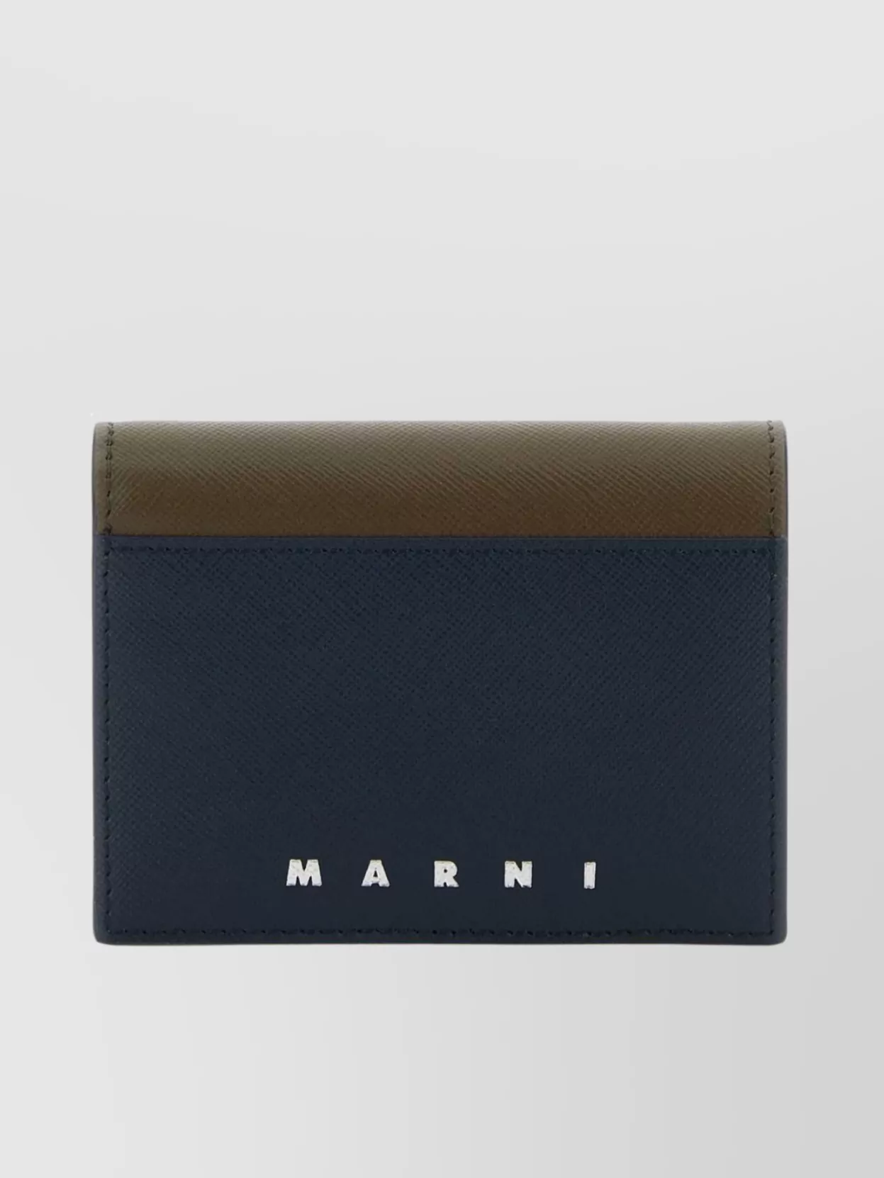Shop Marni Textured Bicolor Leather Wallet