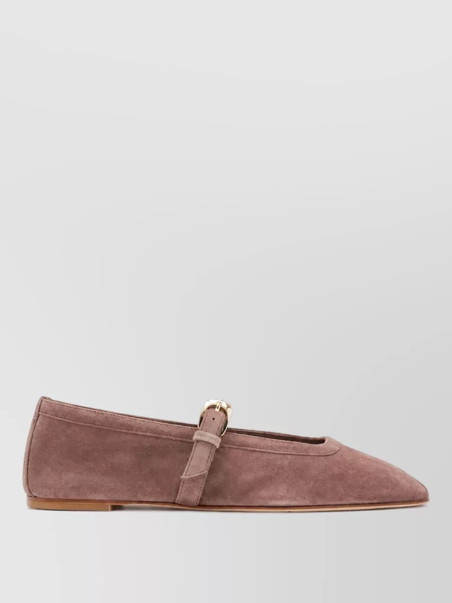 Stuart Weitzman silk lace ballerina shoes