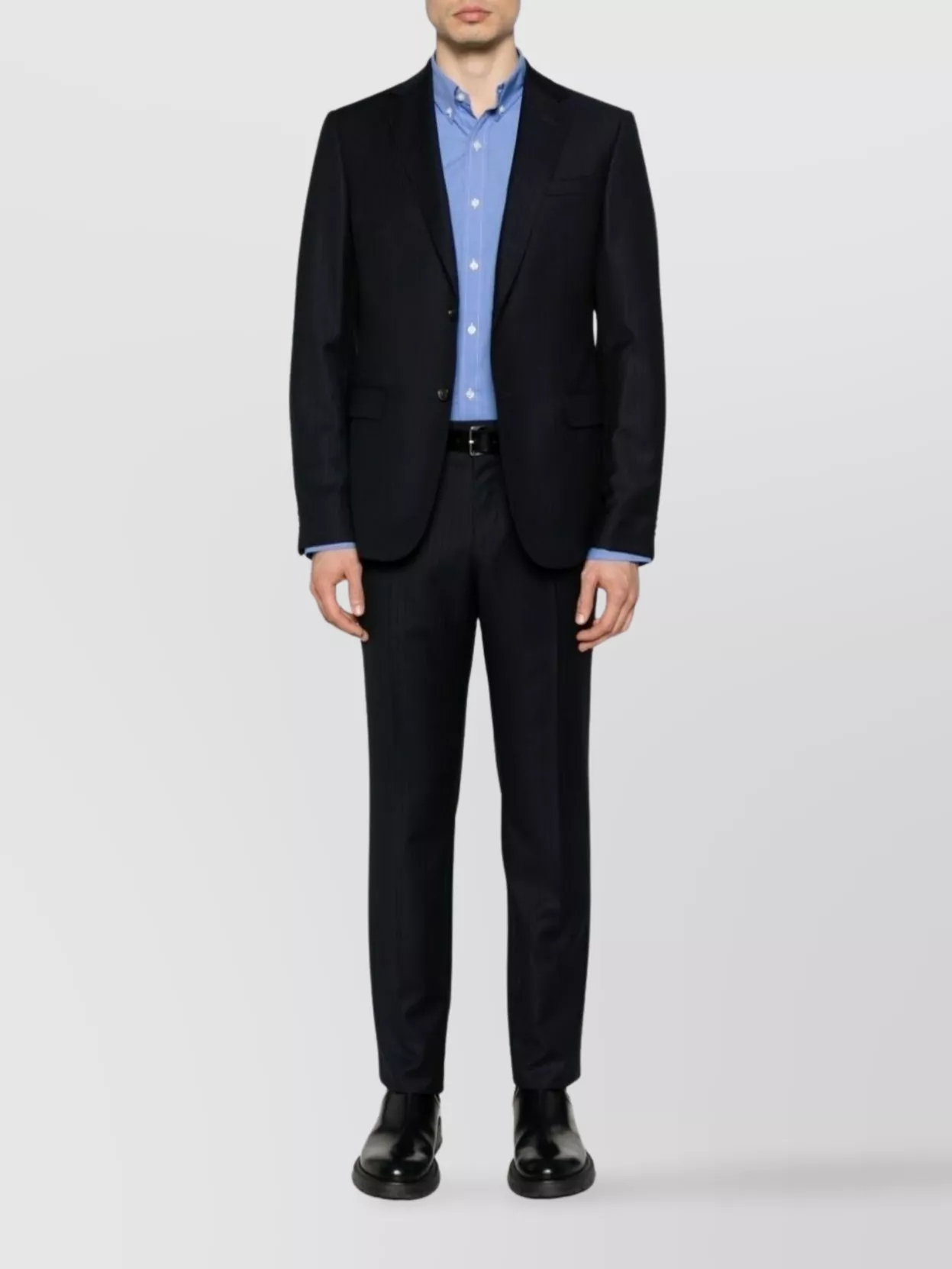 Polo Ralph Lauren Chemise Droite En Coton Stretch In Blue