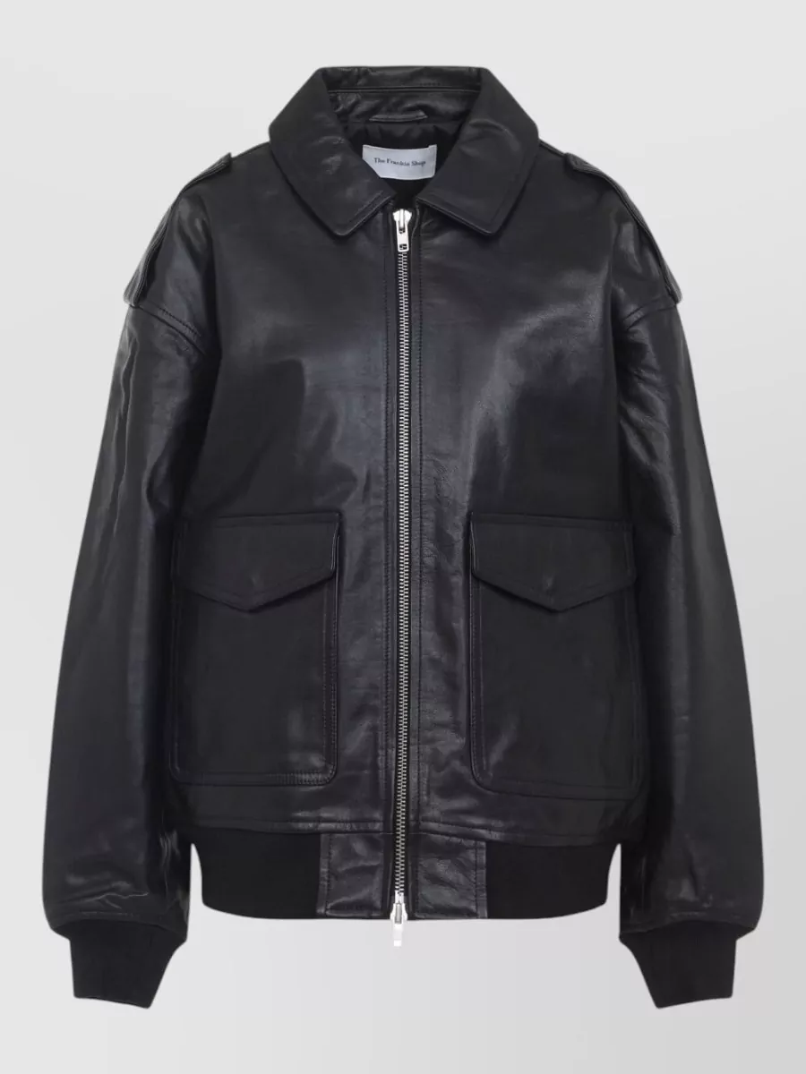 The Frankie Shop Leather Coat