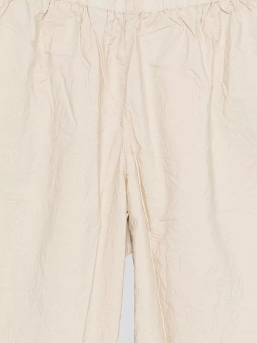 Daniela Gregis Cotton Trousers Elasticated Waistband Lightweight Wide Leg