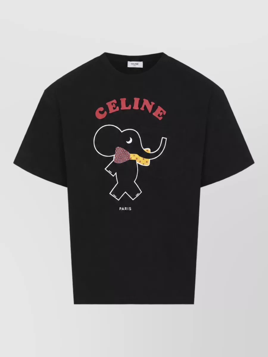Celine relaxed-fit cotton printed t-shirt