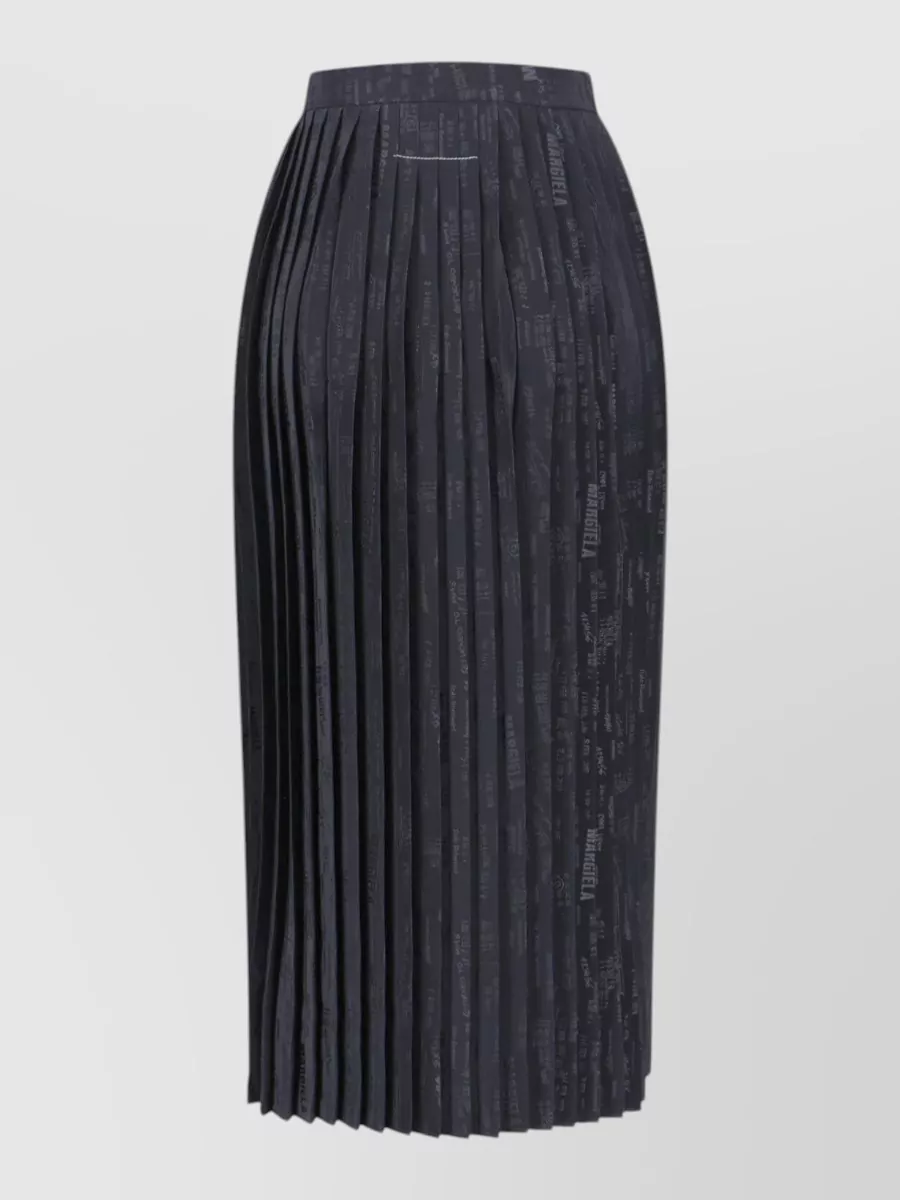 Mm6 Maison Margiela midi pleated skirt