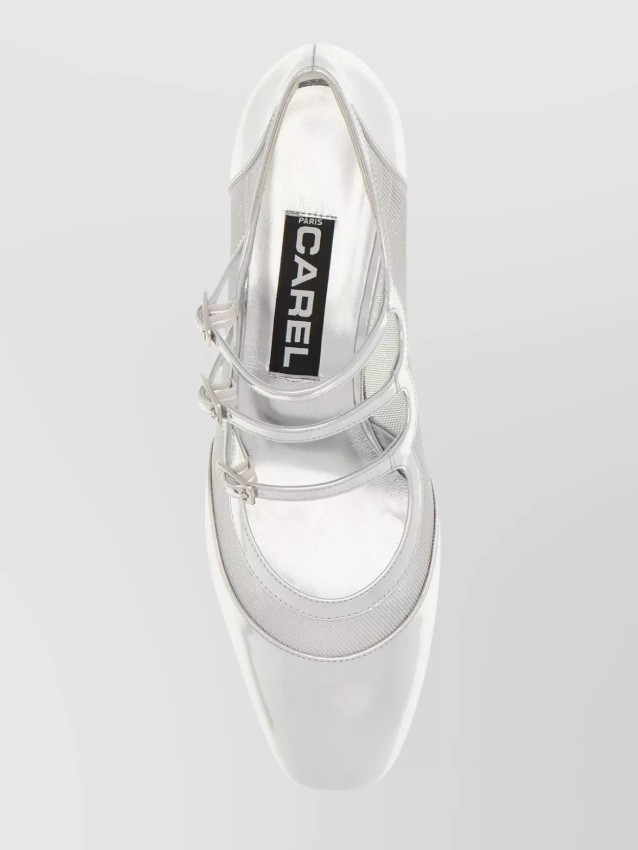 Shop Carel Leather And Mesh Knight Pumps In White