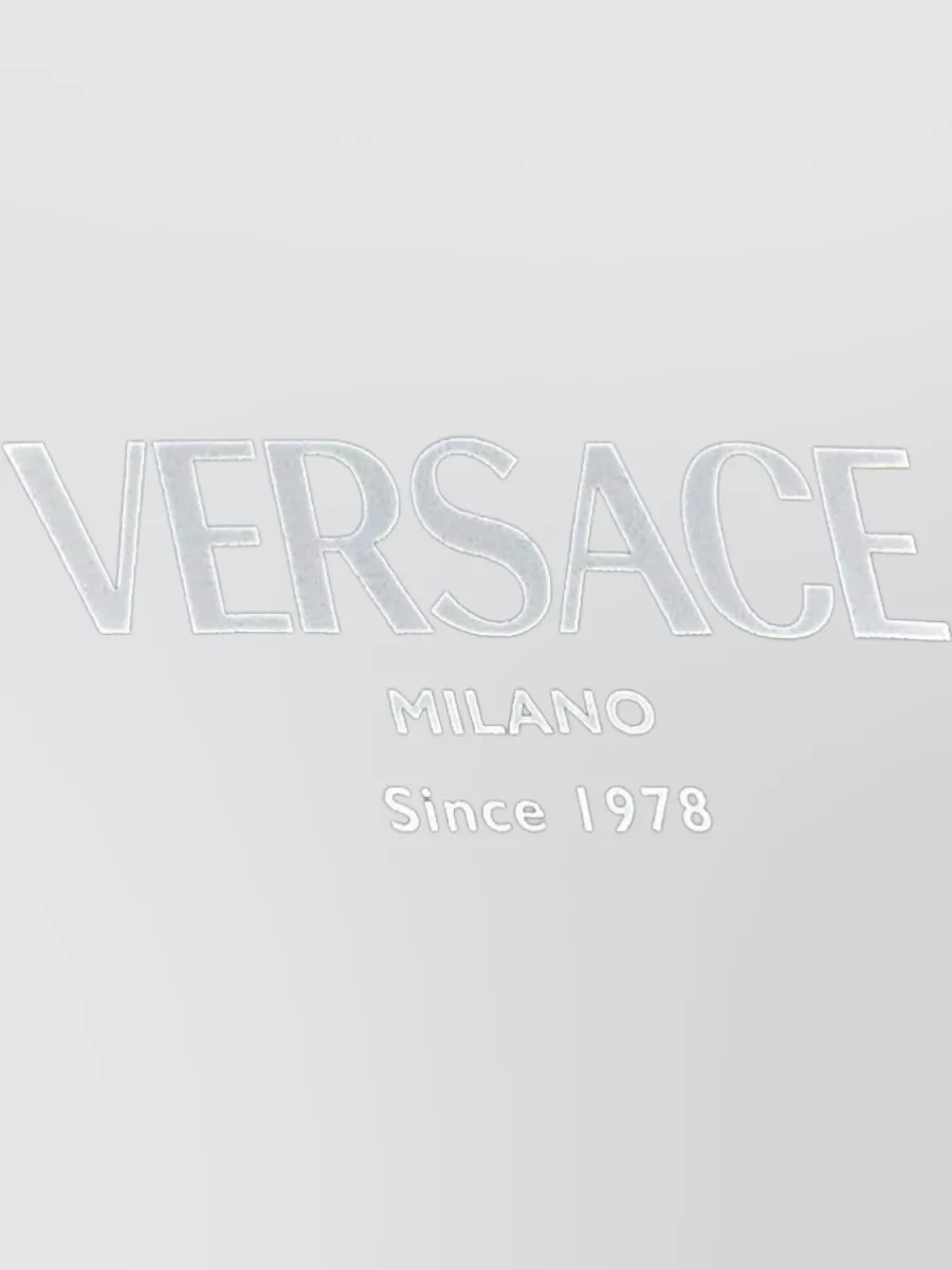 Versace Logo Detail Crew Neck Short Sleeve Top