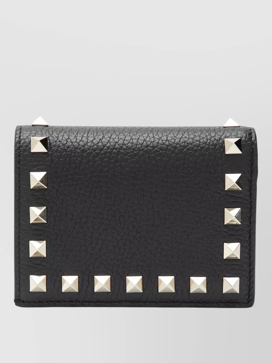 Valentino Garavani Rockstud leather french wallet