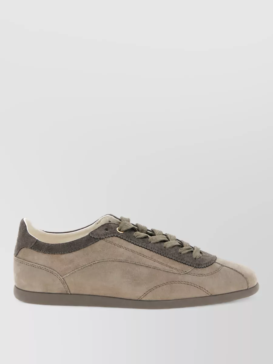 Brunello Cucinelli Leather Lace-Up Sneakers