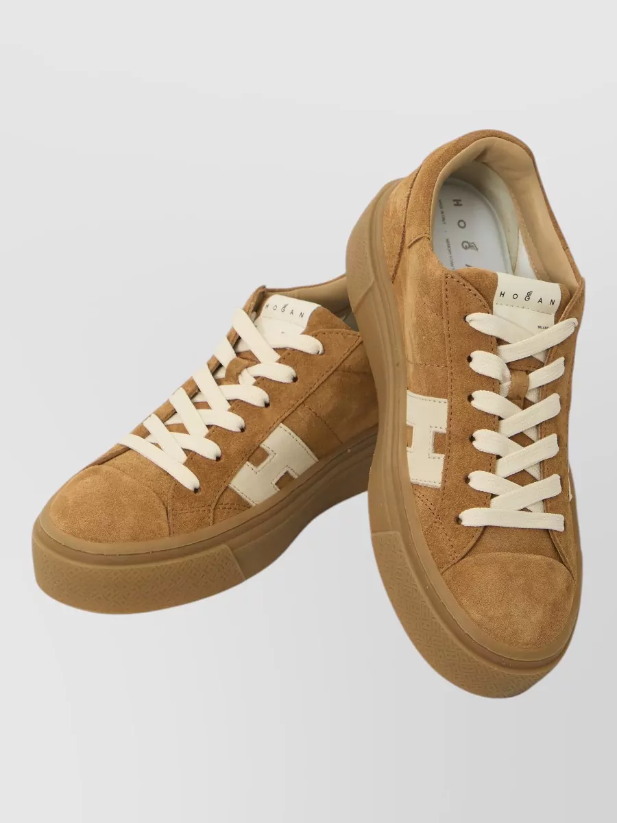Hogan Leather Lace-Up Sneakers