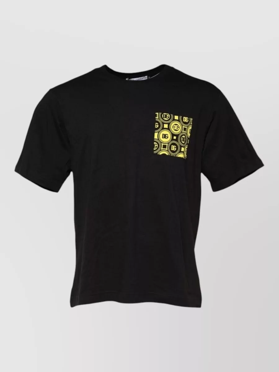 Dolce&Gabbana Cotton Pattern Pocket Short-Sleeve T-Shirt