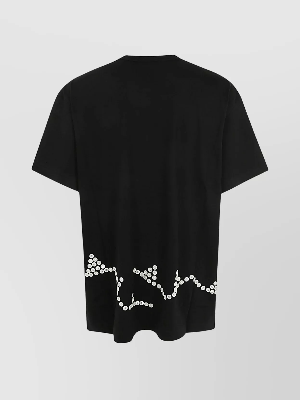Comme Des Garçons Men's T-Shirt Button Embellishments