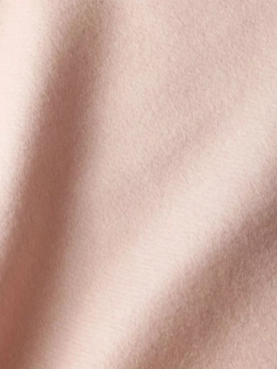 Prada Silk And Cashmere Scarf Fringe Detail