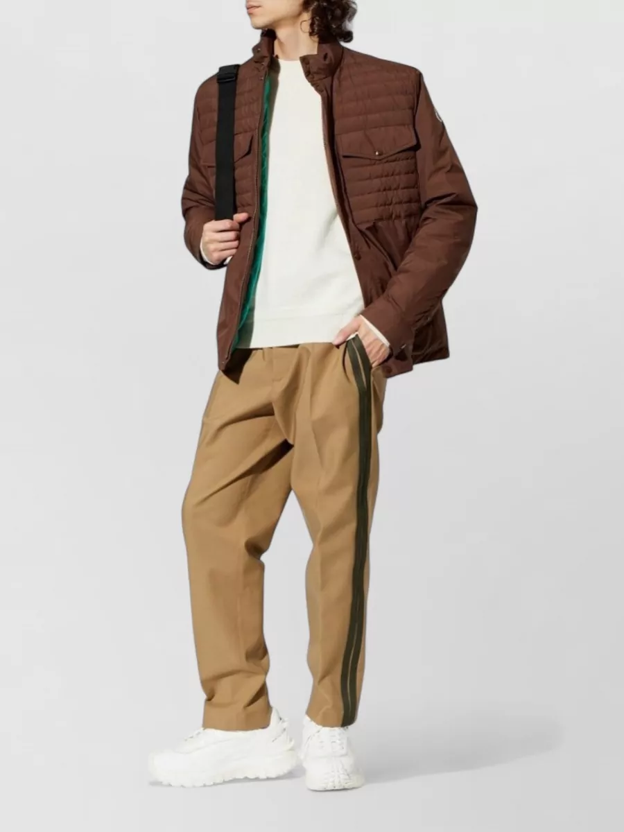 Moncler Virgin Wool Ribbed Crewneck Sweater