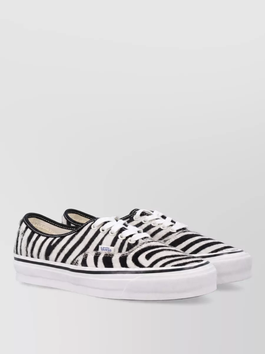Vans canvas printed lace-up sneakers