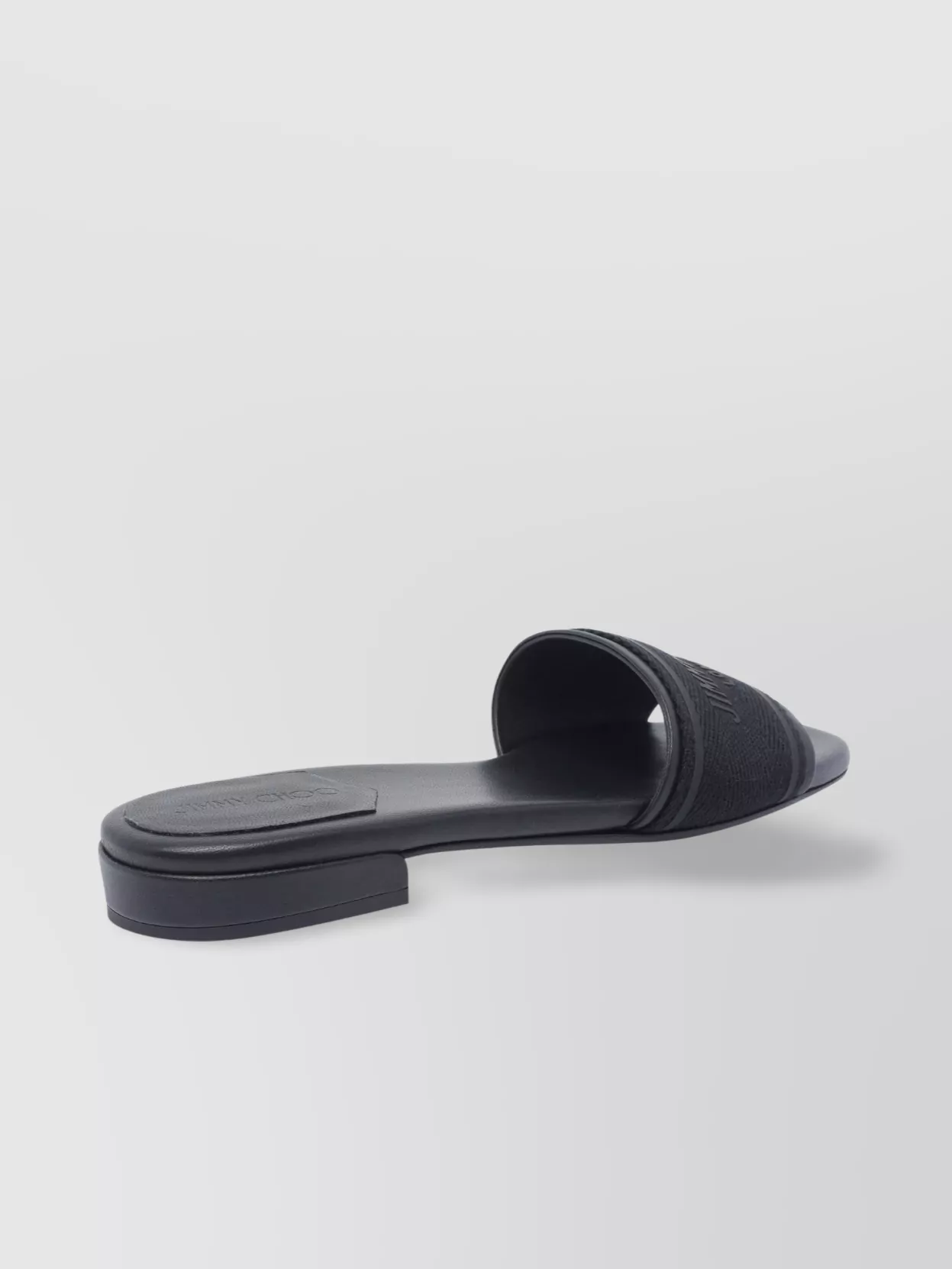 Jimmy Choo Round Toe Leather Sandals
