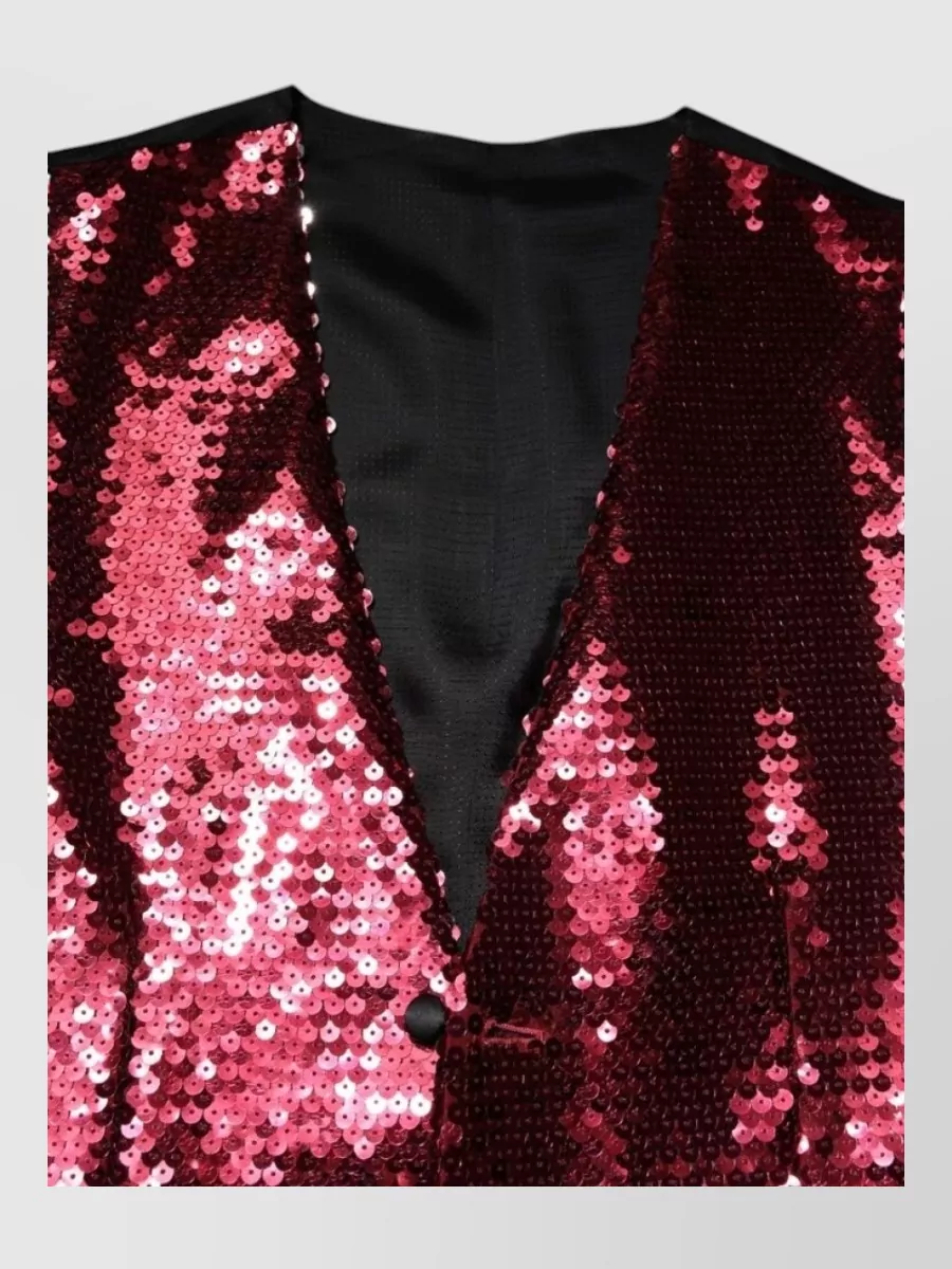 Dolce&Gabbana sequined v-neck waistcoat